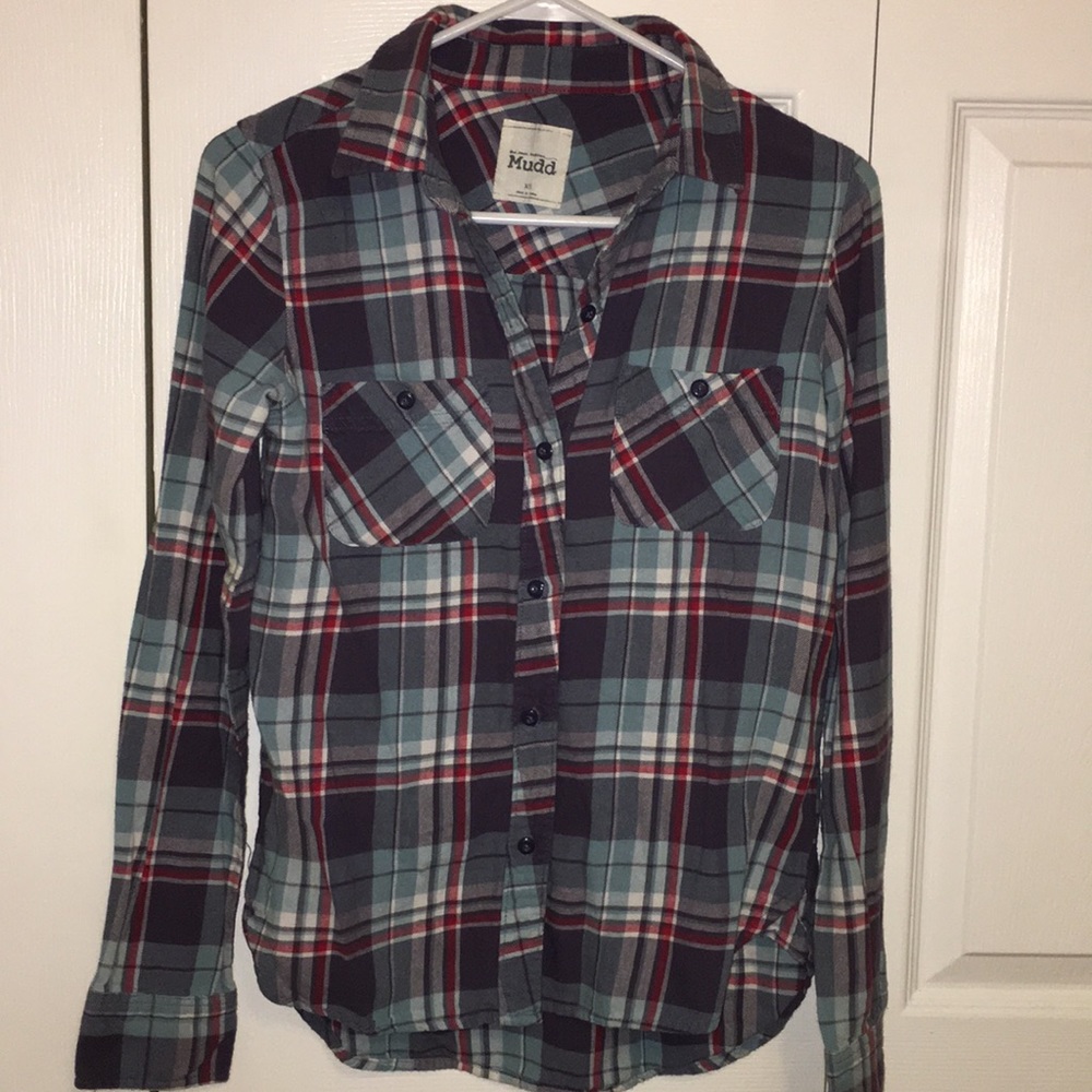 Multi Blue and Red Flannel